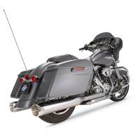 S&S Cycle - S&S Cycle MK45 4-1/2in. Performance Muffler - Chrome with Black/Machined Thruster End Caps - 550-0665 - Image 1
