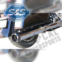 S&S Cycle - S&S Cycle MK45 4-1/2in. Performance Muffler - Chrome with Black/Machined Thruster End Caps - 550-0665 - Image 2
