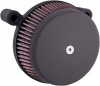 Arlen Ness - Arlen Ness Big Sucker Stage I Air Filter Kit with Cover and Stainless Steel Jacketed Filter - Black - 50-336 - Image 2