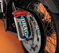 Drag Specialties - Drag Specialties Mini LED Cat Eye Taillight with License Plate Mount - Red Lens with Clear LED - L24-65D9RLEDK - Image 2