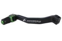 Hammerhead Designs - Hammerhead Designs Shifter Lever Kit with Rubber Shifter Tip (+10mm Offset) - Black/Green - 01-0340-07-30 - Image 1