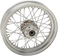 Drag Specialties - Drag Specialties Laced 40 Spoke Front Wheel - 16x3 - Chrome - 0203-0631 - Image 1