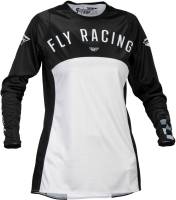 Fly Racing - Fly Racing Lite Womens Jersey - 377-620S - Black/Light Gray - Small - Image 1