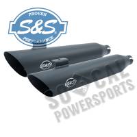 S&S Cycle - S&S Cycle Slash-Cut Slip On Mufflers - Black Ceramic - 550-0724 - Image 2