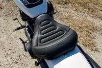 Mustang - Mustang Max Profile Solo Touring Seat - Trapezoid Stitch - 75887 - Image 2
