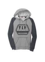 Fly Racing - Fly Racing Fly Track Womens Hoodie - 358-00852X - Gray Heather/Charcoal - 2XL - Image 1