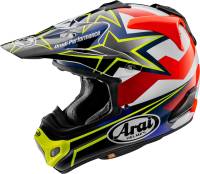 Arai Helmets - Arai Helmets VX-Pro4 Stars Stripe Helmet - 0110-8205 - Flourescent Yellow - X-Large - Image 1