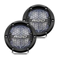 RIGID Industries - RIGID Industries 360-Series 4" LED Off-Road Fog Light Diffused Beam w/White Backlight - Black Housing - Image 1