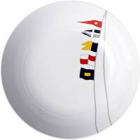 Marine Business - Marine Business Melamine Deep, Round Soup Plate - REGATA - 8.8" Set of 6 - Image 1