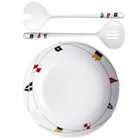 Marine Business - Marine Business Melamine Salad Bowl &amp; Servers - REGATA - Image 1