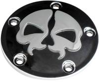 Drag Specialties - Drag Specialties Split Skull Points Cover - Black - 0940-1613 - Image 1