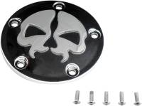 Drag Specialties - Drag Specialties Split Skull Points Cover - Black - 0940-1613 - Image 2