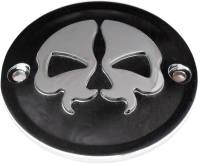 Drag Specialties - Drag Specialties Split Skull Points Cover - Black - 0940-1615 - Image 1