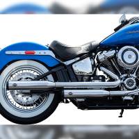 S&S Cycle - S&S Cycle Grand National Slip-On Mufflers - Race Only - Chrome - 550-0740 - Image 1