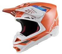 Alpinestars - Alpinestars Supertech M8 Contact Helmet - 8300819-410-S - Orange/Gray - Small - Image 1
