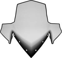 Powermadd - Powermadd Cobra Windshield - 20.5in. - Clear with Black Fade - 11840 - Image 1