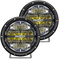 RIGID Industries - RIGID Industries 360-Series 6" LED Off-Road Fog Light Drive Beam w/White Backlight - Black Housing - Image 1