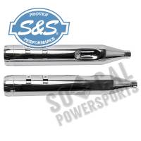 S&S Cycle - S&S Cycle MK45 4-1/2in. Performance Muffler - Chrome with Chrome Thruster End Caps - 550-0620 - Image 3