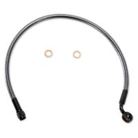 Magnum - Magnum Polished Stainless Designer Series ABS Front Upper Brake Line - 10mm., 180deg. Banjo - 32in. - AS47120 - Image 1