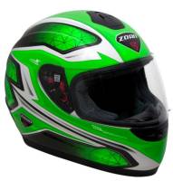 Zoan - Zoan Thunder Electra Graphics Snow Youth Helmet with Double Lens Shield - 223-150SN - Green - Small - Image 1