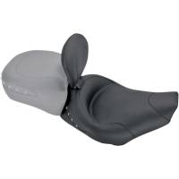 Mustang - Mustang Wide Studded Solo Seat with Driver Backrest - Black Studs - 79102 - Image 1