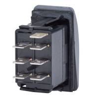Blue Sea Systems - Blue Sea 7936 Contura II Switch DPDT Black - ON-OFF-ON - Image 2