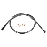Magnum - Magnum Black Pearl Designer Series ABS Front Upper Brake Line - 7/16in., 35deg. Banjo - 32in. - AS47932 - Image 1