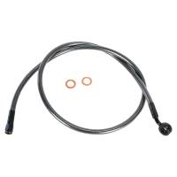 Magnum - Magnum Black Pearl Designer Series ABS Front Upper Brake Line - 7/16in., 35deg. Banjo - 38in. - AS47938 - Image 1