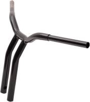 LA Choppers - LA Choppers 1-1/4in. Pullback Risers for Welded Kage Fighter T-Bars - Gloss Black - LA-7338-14B - Image 3