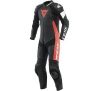 Dainese - Dainese Tosa 1-Piece Leather Suit - 201513485-W12-54 - Black/Red - 44 - Image 1