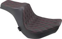 Drag Specialties - Drag Specialties Predator III Seat - Double Diamond - Red Thread - 0802-1269 - Image 1
