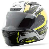 G-Max - G-Max FF88 X-Star Helmet - G1881683 TC-24 - White/Hi-Vis Yellow - X-Small - Image 1
