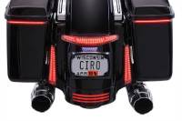 Ciro - Ciro Tail Light and License Plate Mount - Black with Clear Smoked Lens - 40052 - Image 2