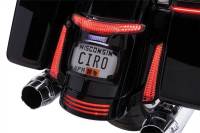 Ciro - Ciro Tail Light and License Plate Mount - Black with Clear Smoked Lens - 40052 - Image 3