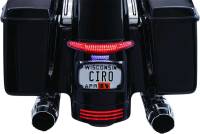 Ciro - Ciro Tail Light and License Plate Mount - Black with Clear Smoked Lens - 40052 - Image 4