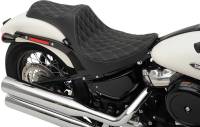 Drag Specialties - Drag Specialties Predator III Seat - Double Diamond - Silver Thread - 0802-1146 - Image 2