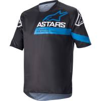 Alpinestars - Alpinestars Racer V3 Jersey - 1762922-1078-LG - Black/Bright Blue - Large - Image 1