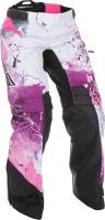 Fly Racing - Fly Racing Kinetic Girls Youth Over the Boot Pants - 370-65203 - Pink/Purple - 28 - Image 1