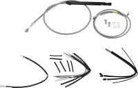 Burly Brand - Burly Brand Handlebar Cable/Line Install Kits - Stainless Steel - B30-1250 - Image 1
