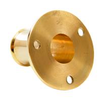 Whitecap - Whitecap Top-Mounted Flag Pole Socket Polished Brass - 3/4" ID - Image 2