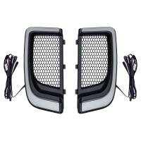 Kuryakyn - Kuryakyn Tracer LED Fairing Lower Grills - Black - 5064 - Image 1