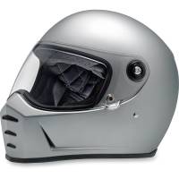 Biltwell Inc. - Biltwell Inc. Lane Splitter Solid Helmet  - LSSILFLECESML - Flat Silver - Small - Image 1