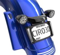 Ciro - Ciro LED License Plate Frames - Black Housing/Red LEDs/Light Smoke Lenses - 40303 - Image 2