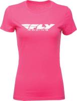 Fly Racing - Fly Racing Corporate Womens T-Shirt - 356-0378L - Raspberry - Large - Image 1