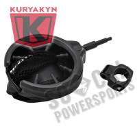 Kuryakyn - Kuryakyn Universal Drink Holder Basket Style for 1in. Handlebars - Gloss Black with Mesh Basket - 1729 - Image 2