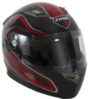 Zoan - Zoan Flux 4.1 Commander Graphics Helmet - 137-103 - Red - X-Small - Image 1