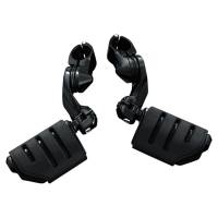 Kuryakyn - Kuryakyn Trident Dually Pegs Tour-Tech Adjustable Cruise Mounts - Short Arm - Gloss Black - 7583 - Image 1