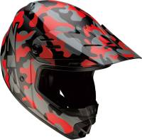 Z1R - Z1R Rise Ascend Graphic Youth Helmet - 0111-1266 - Camo/Red - Large - Image 3