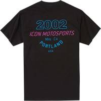 Icon - Icon Motosports Icon Mfg T-Shirt - 3030-20552 - Black - Small - Image 2