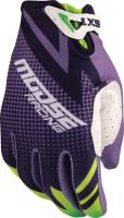 Moose Racing - Moose Racing SX1 Youth Gloves - 3332-1895 - Purple/Green - Large - Image 1